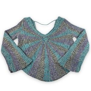 Free people Pinwheel Bell Sleeve Wool Blend Sweater